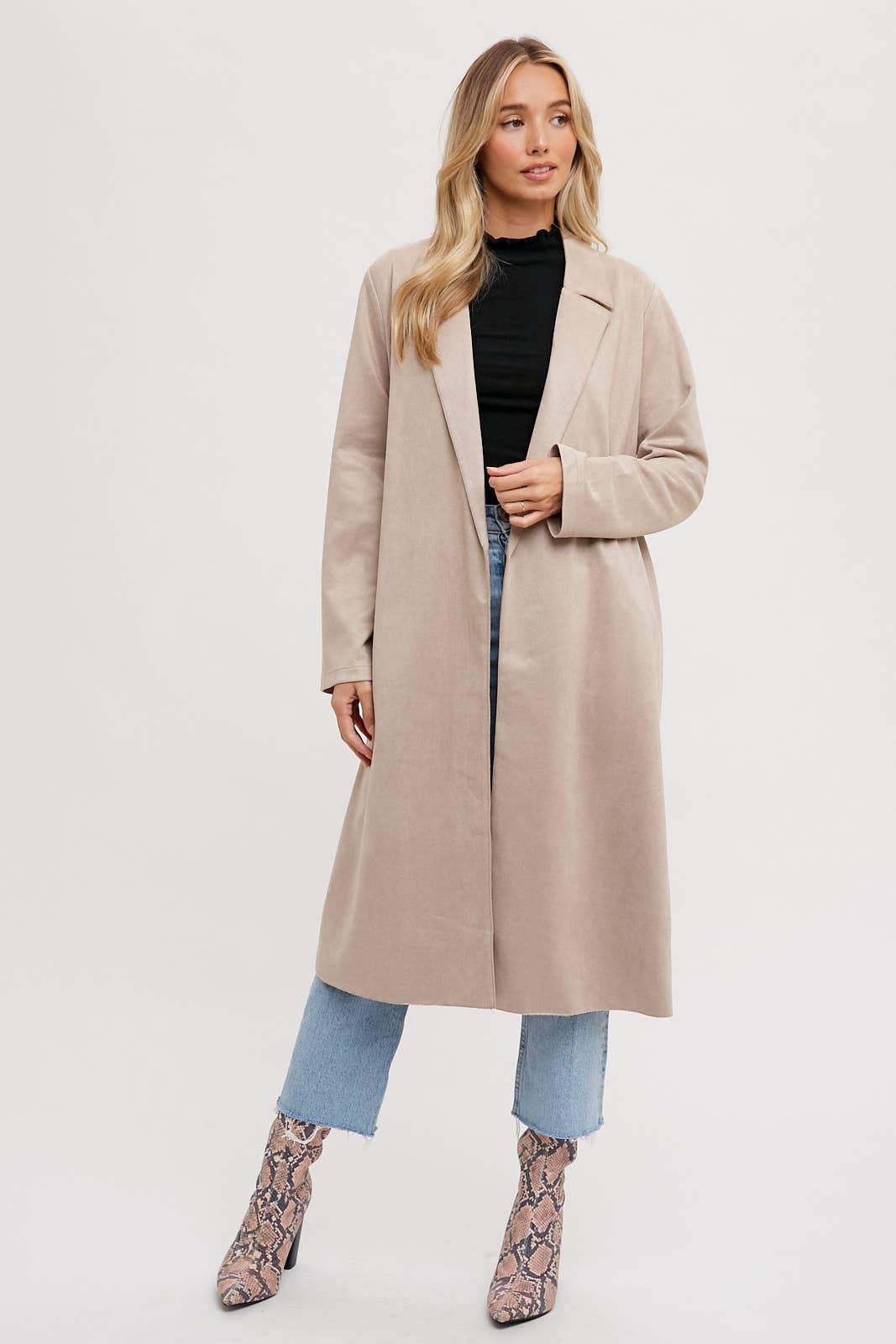 Brittney Faux Suede Coat