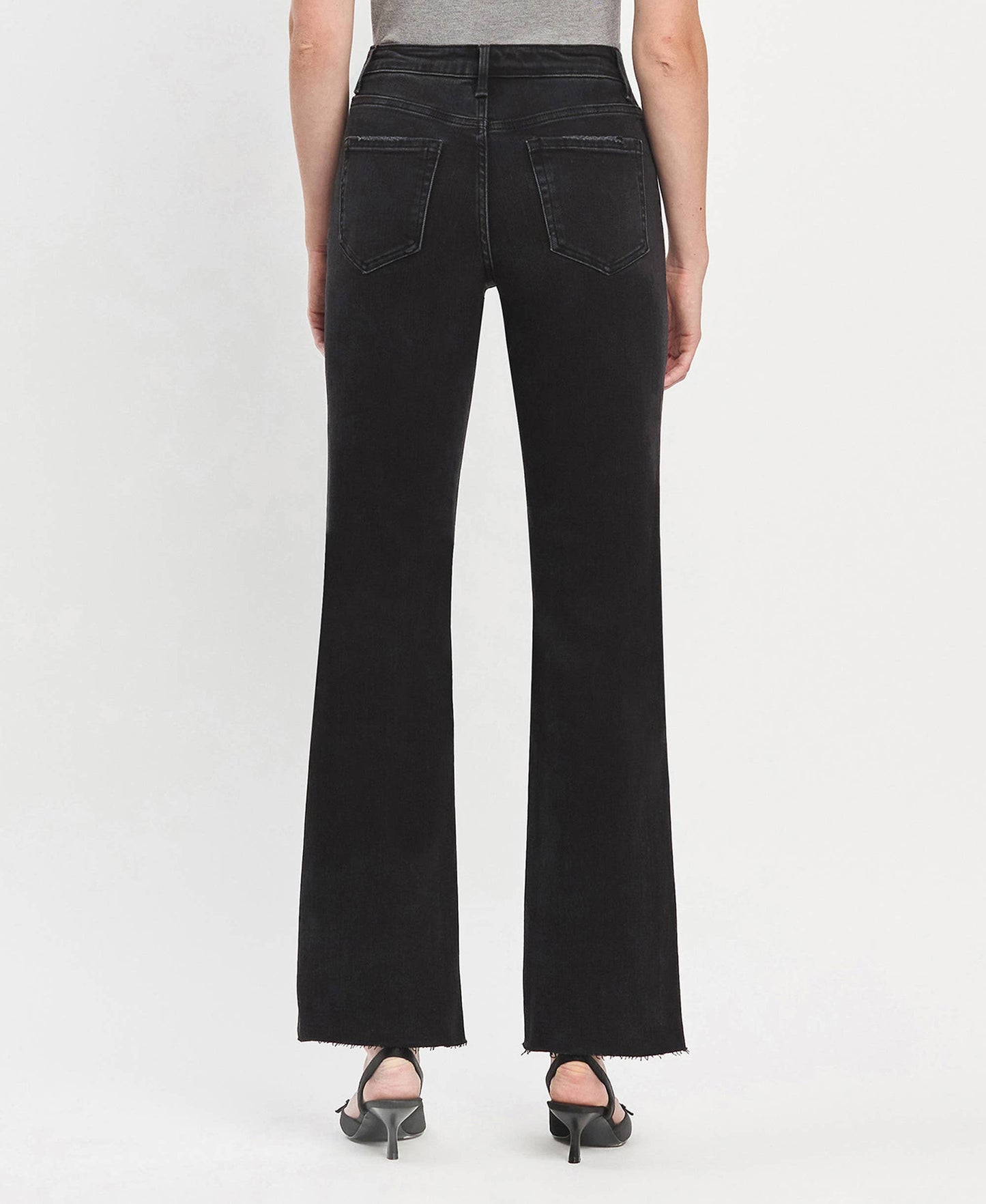 Black High-Rise Denim