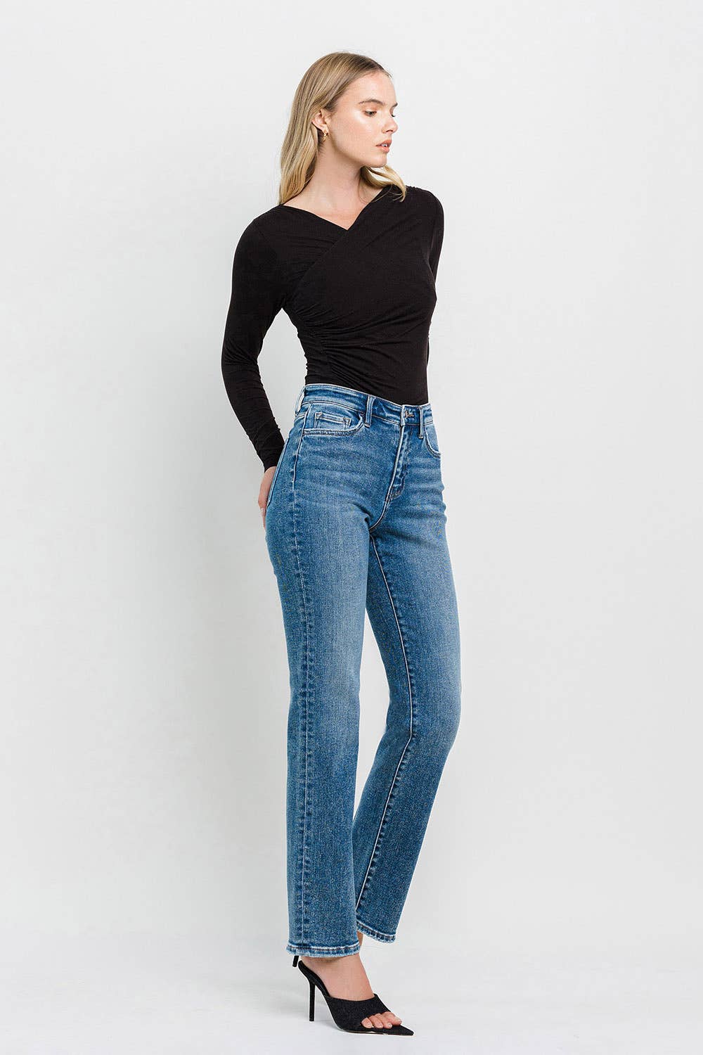 Charlie High-Rise Straight Jeans