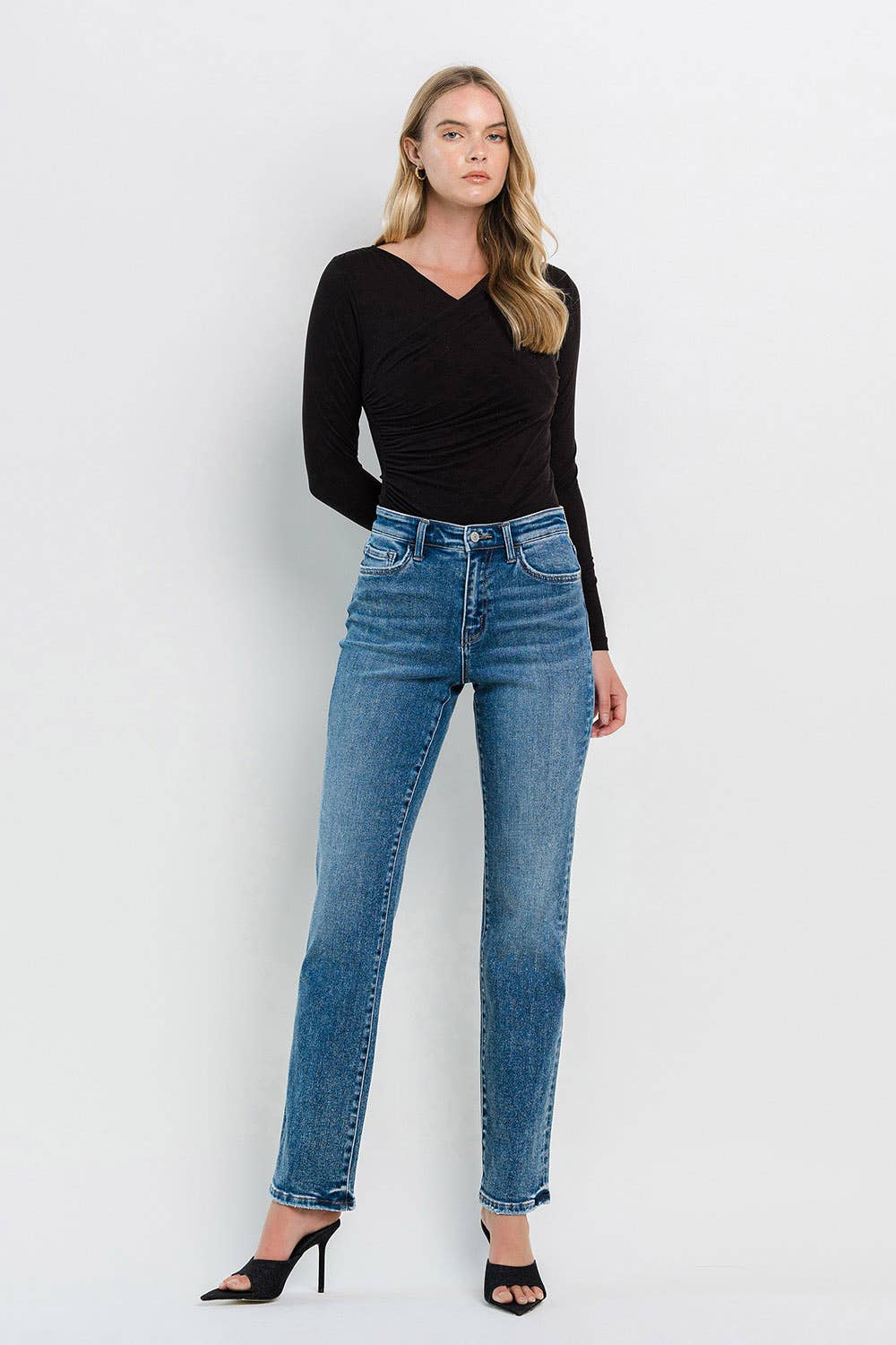 Charlie High-Rise Straight Jeans