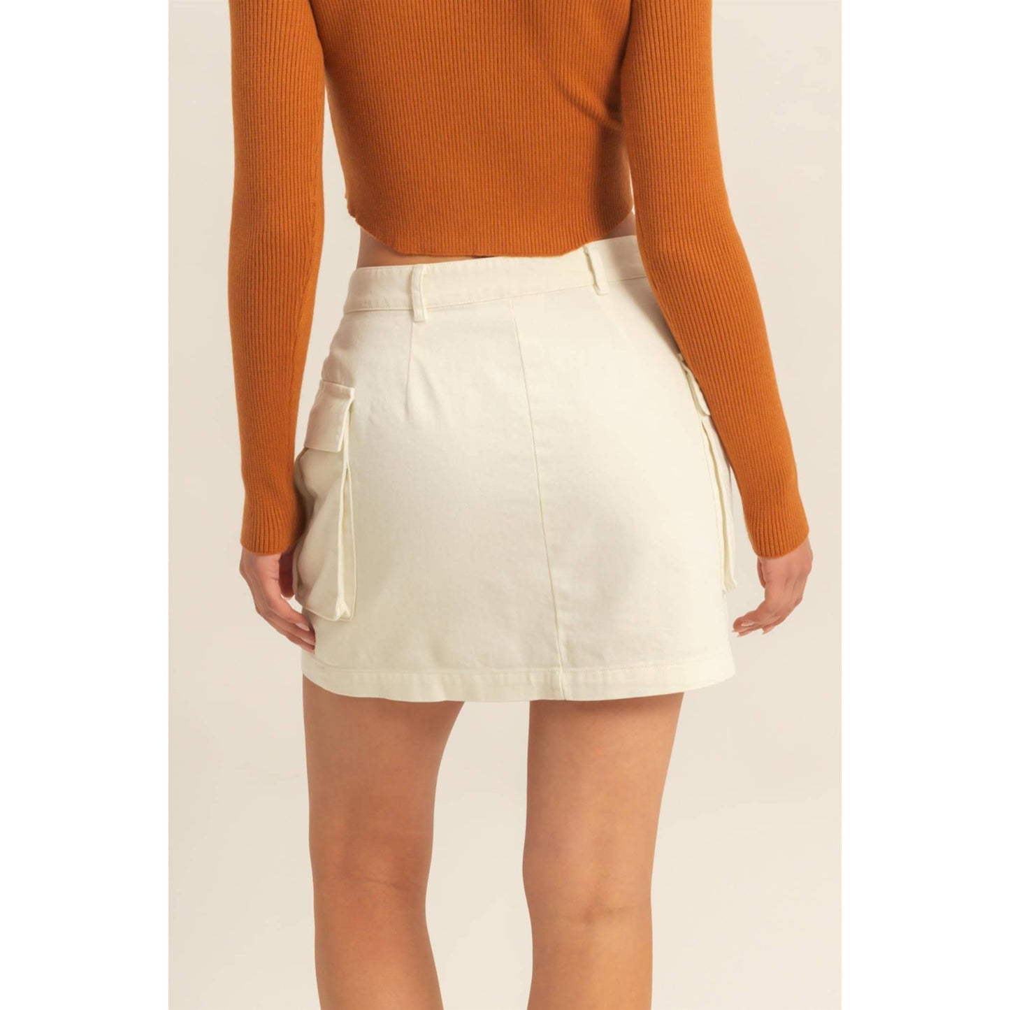 Briar Mineral Washed Cargo Skirt