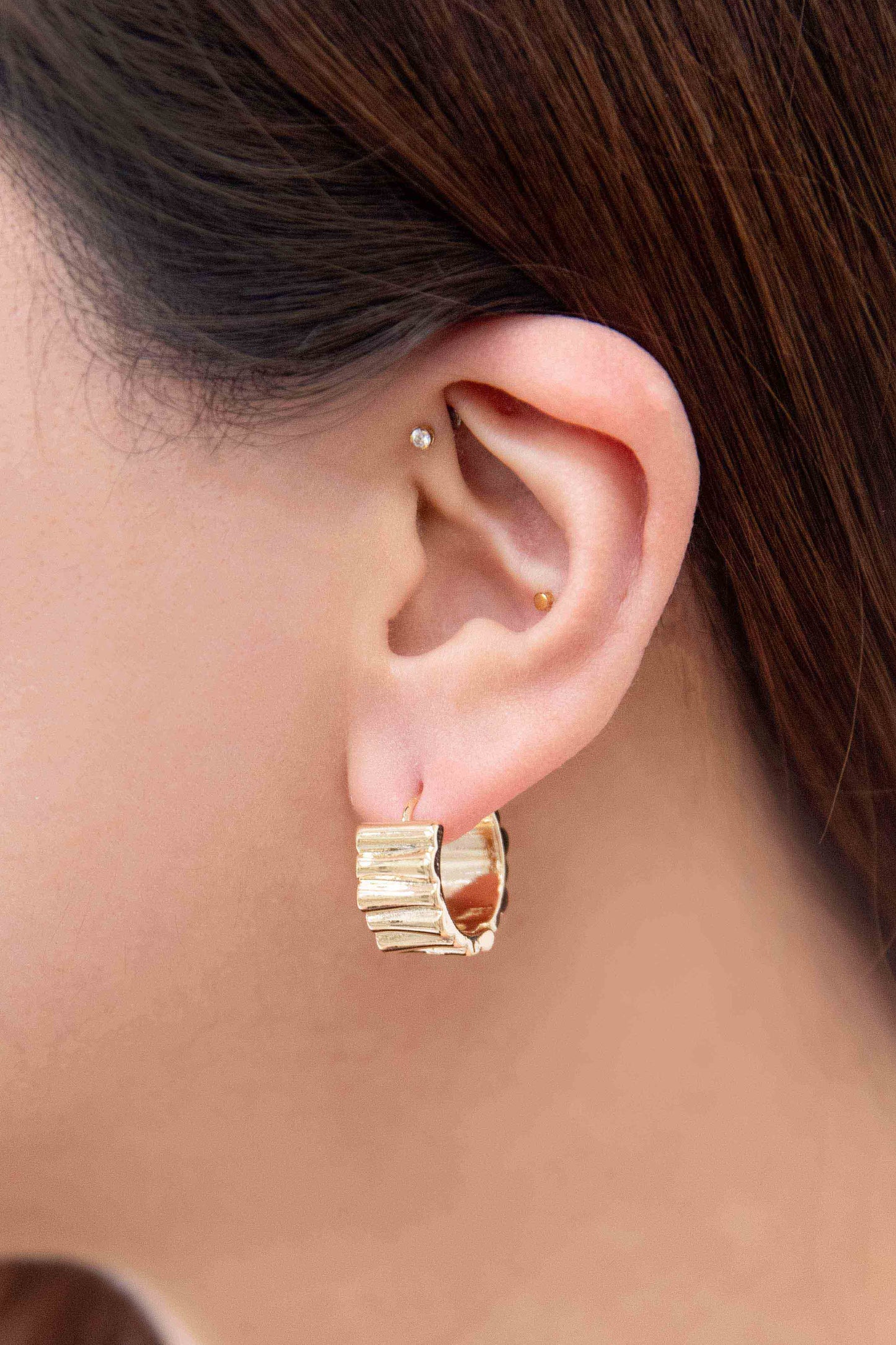 Ripple Hoop Earrings