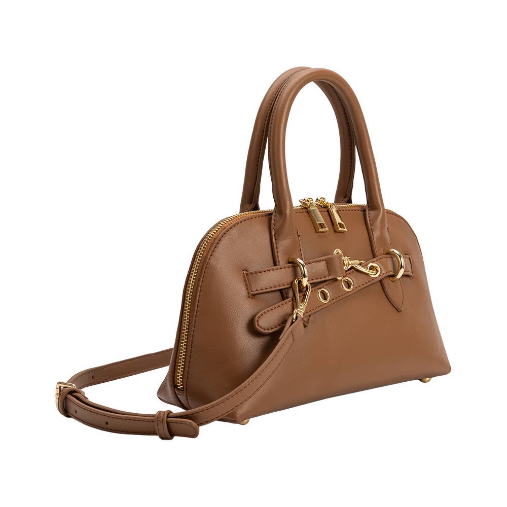 Rue Mocha Top Handle Bag