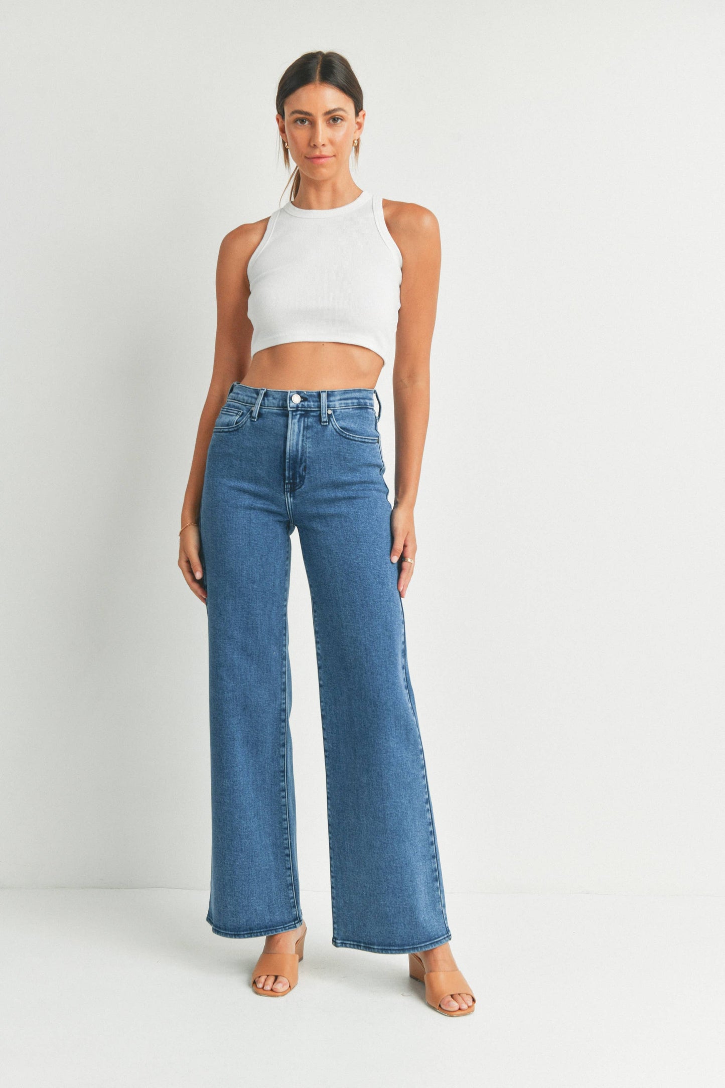 Medium Denim - Palazzo Jean