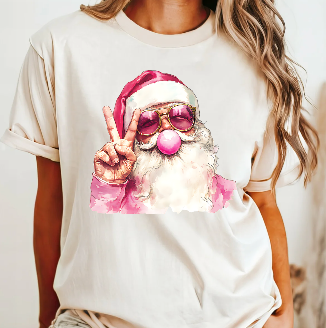 Bubblegum Santa Tee