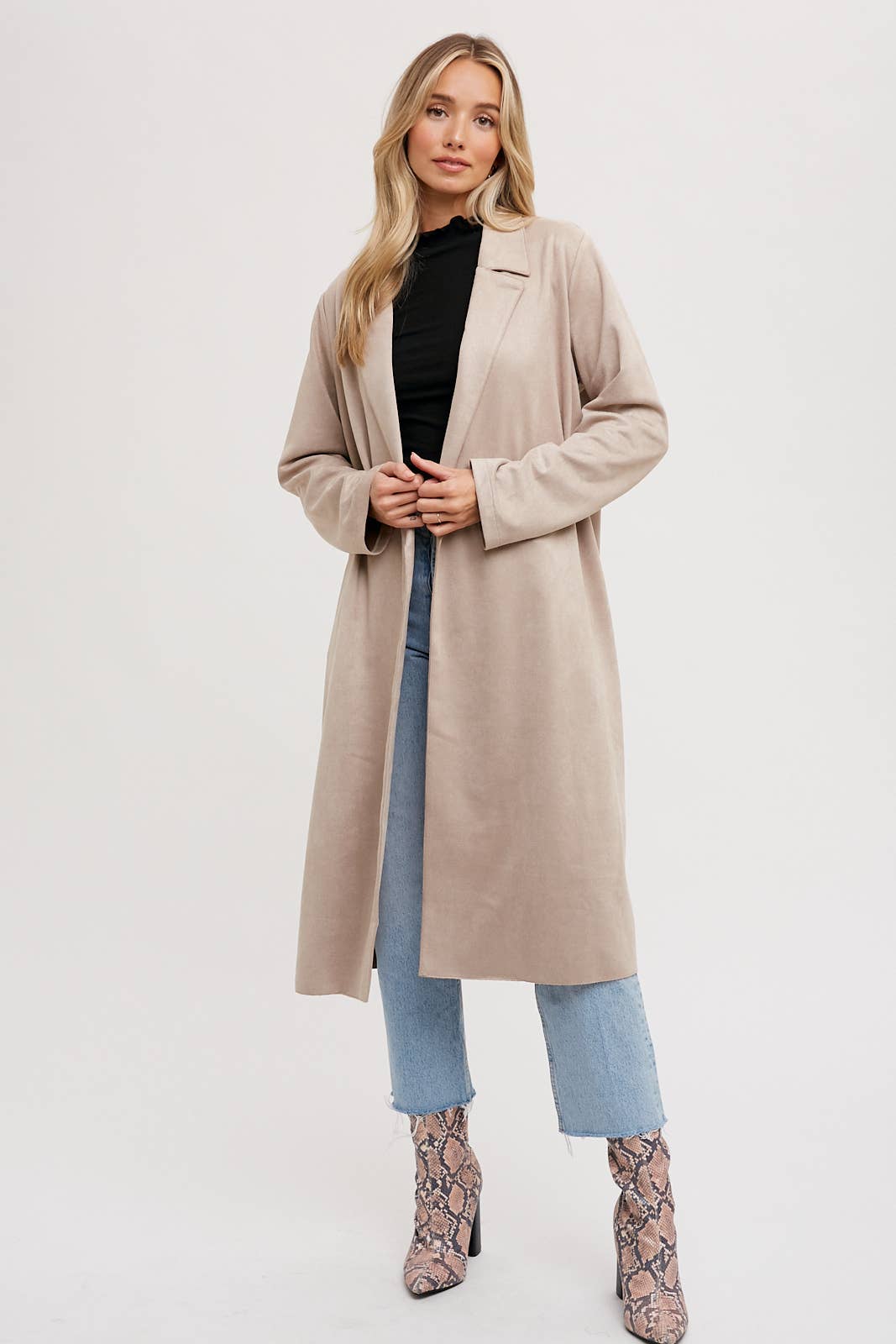 Brittney Faux Suede Coat