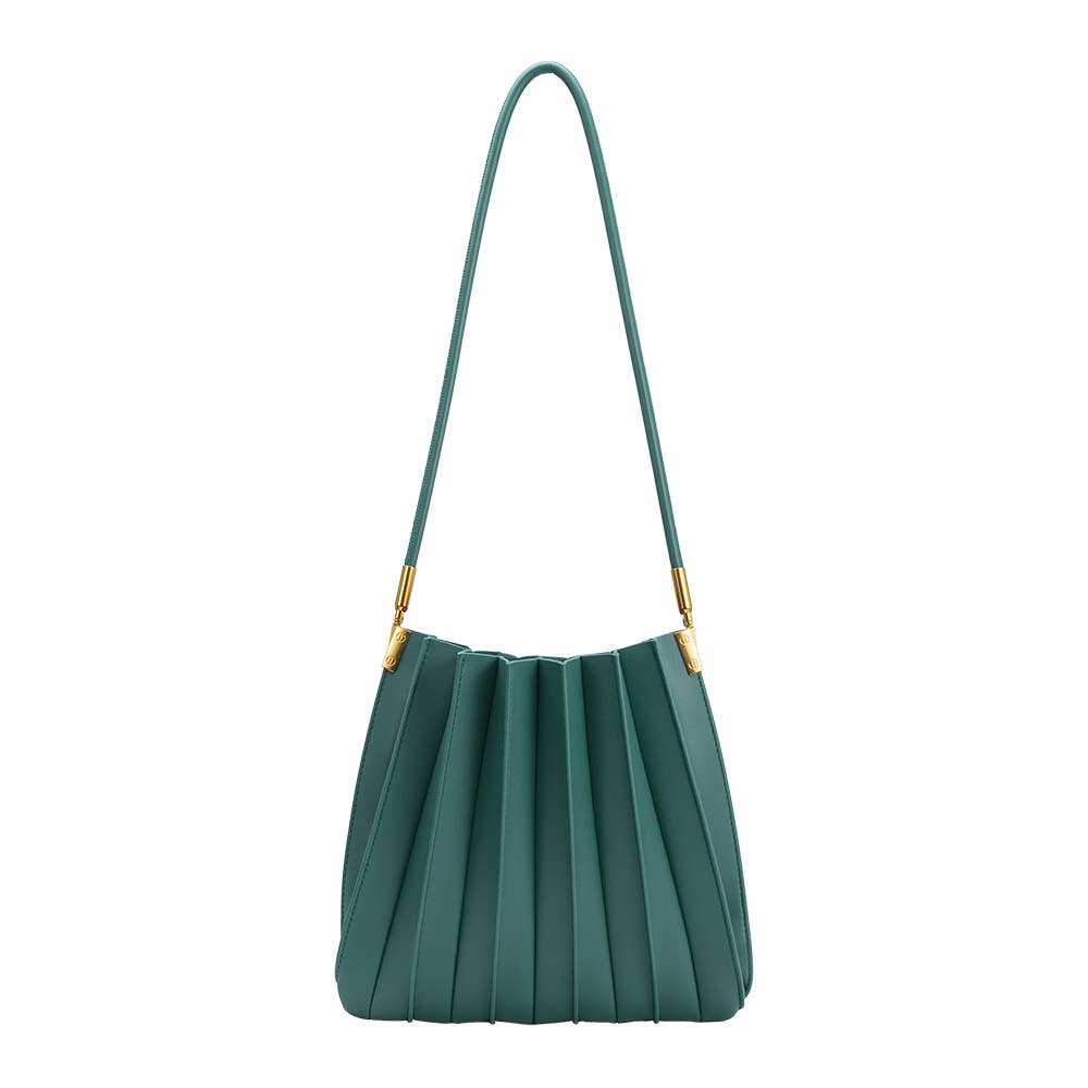 Carrie Peacock Pleated Shoulder Bag