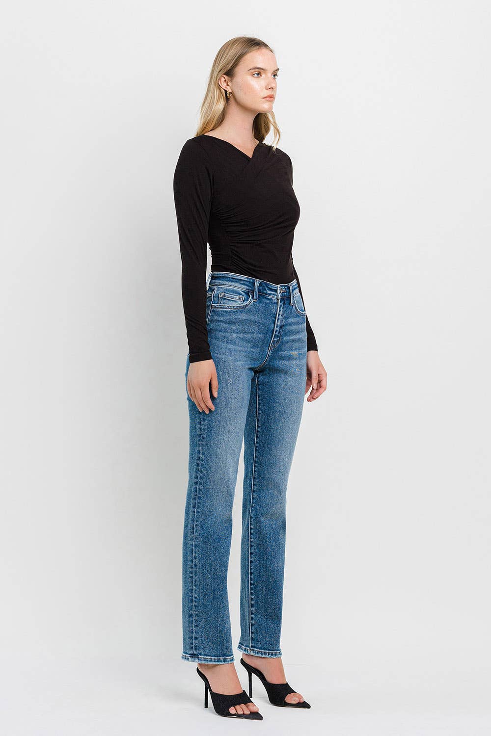 Charlie High-Rise Straight Jeans