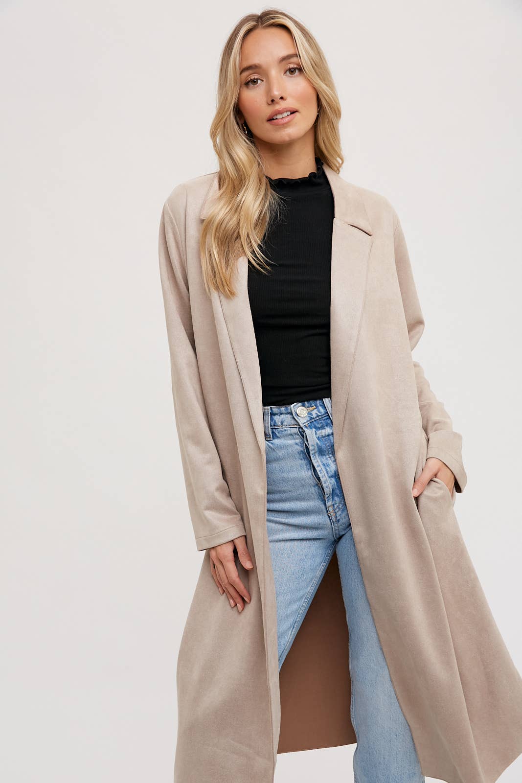 Brittney Faux Suede Coat