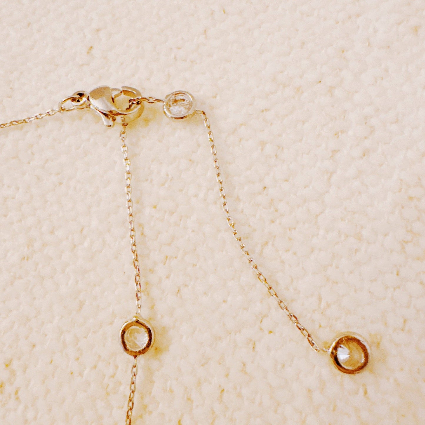Bezel Sparkle Station Necklace