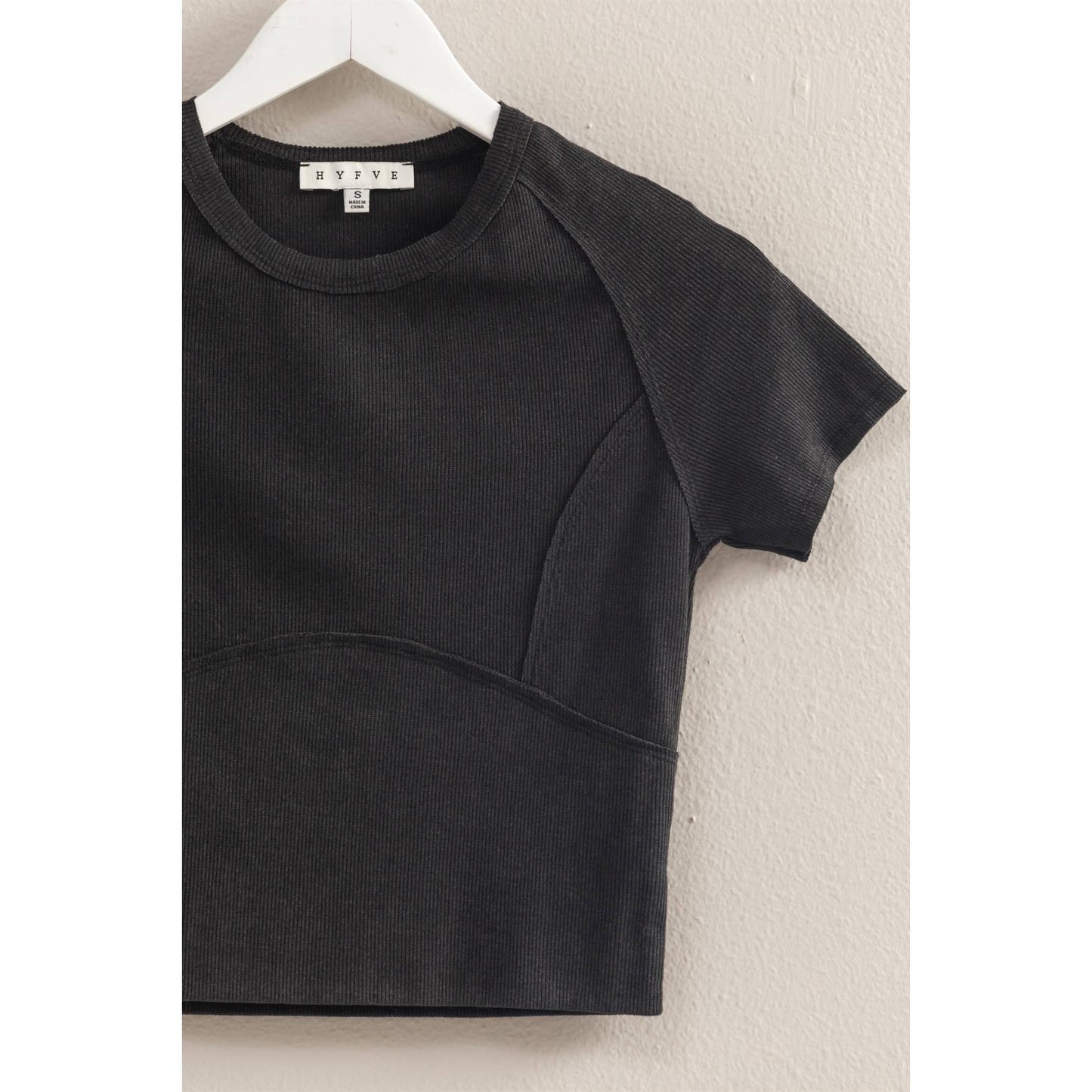 Isla Washed Rib Knit Top