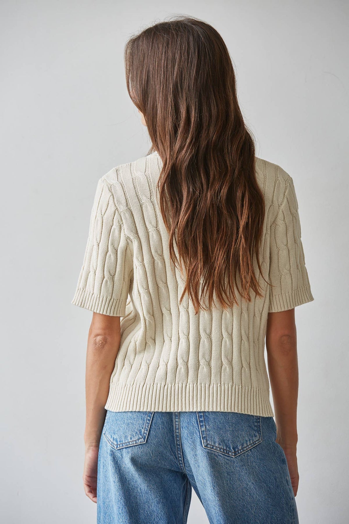 Cara Cable Knit Top