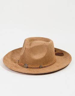 Braided Chevron Fedora Hat