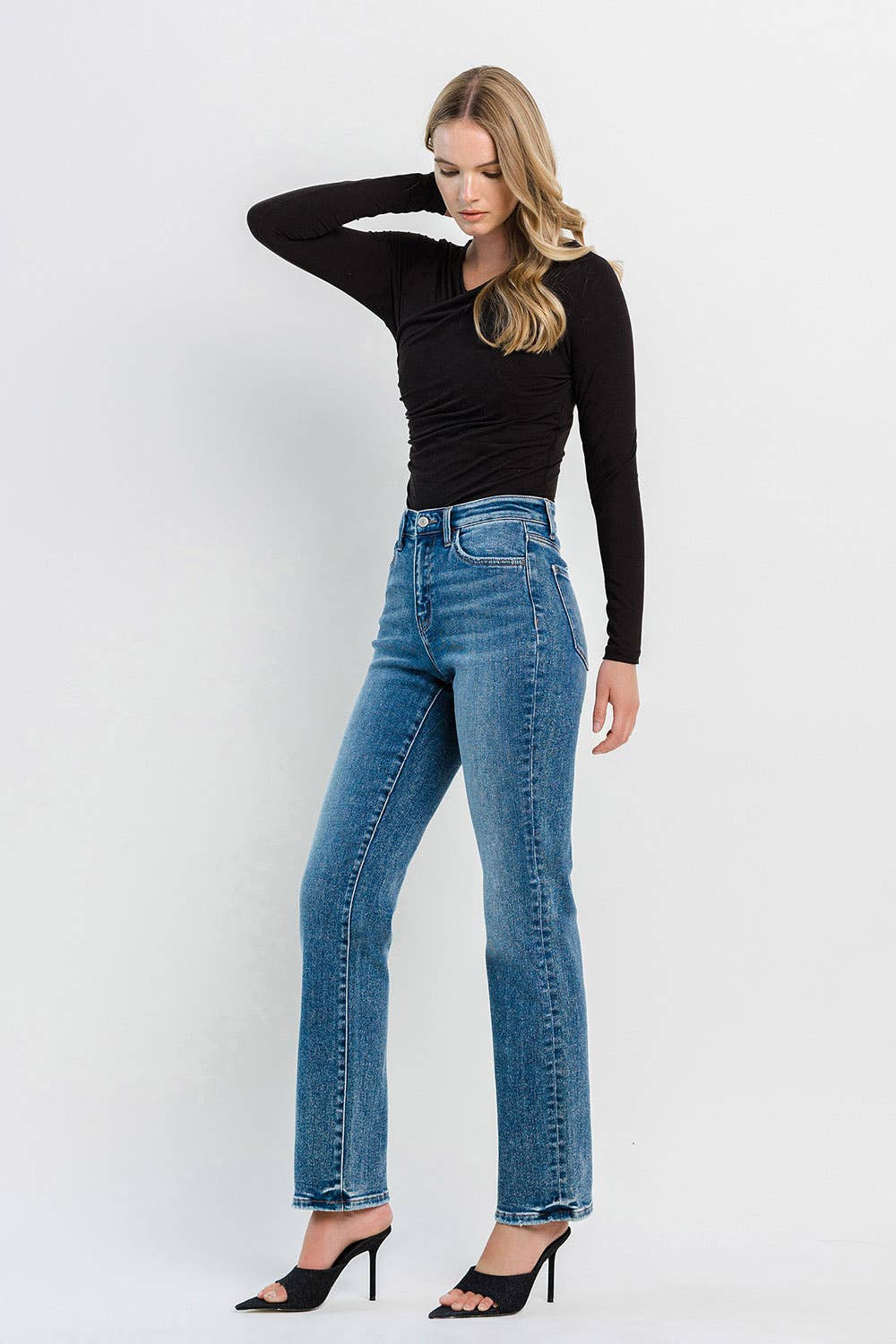 Charlie High-Rise Straight Jeans