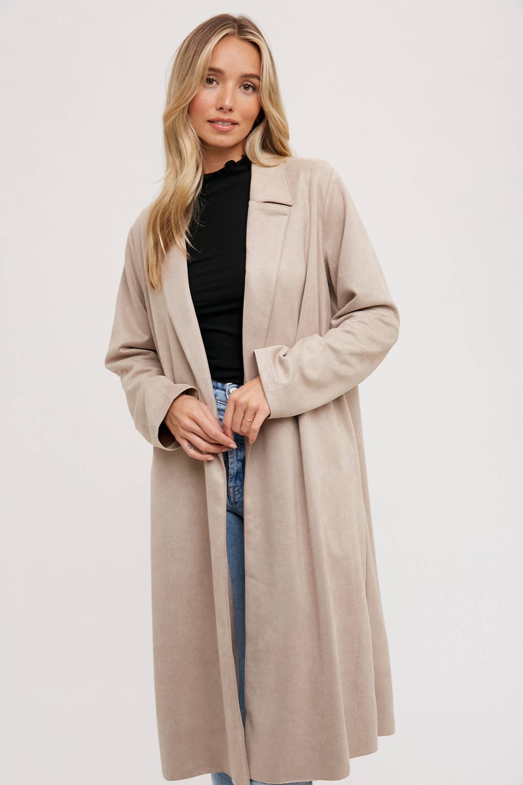 Brittney Faux Suede Coat