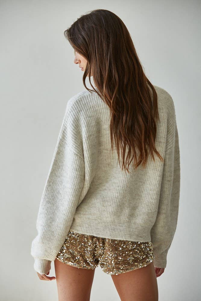 Chloe Knit Sweater Button Down Cardigan