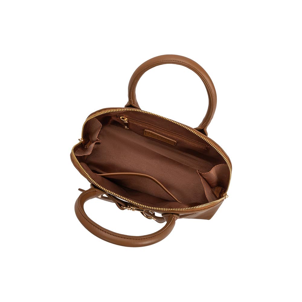 Rue Mocha Top Handle Bag