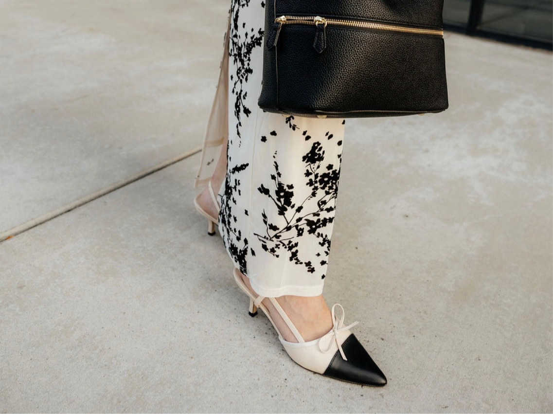 Color Block Kitten Heel