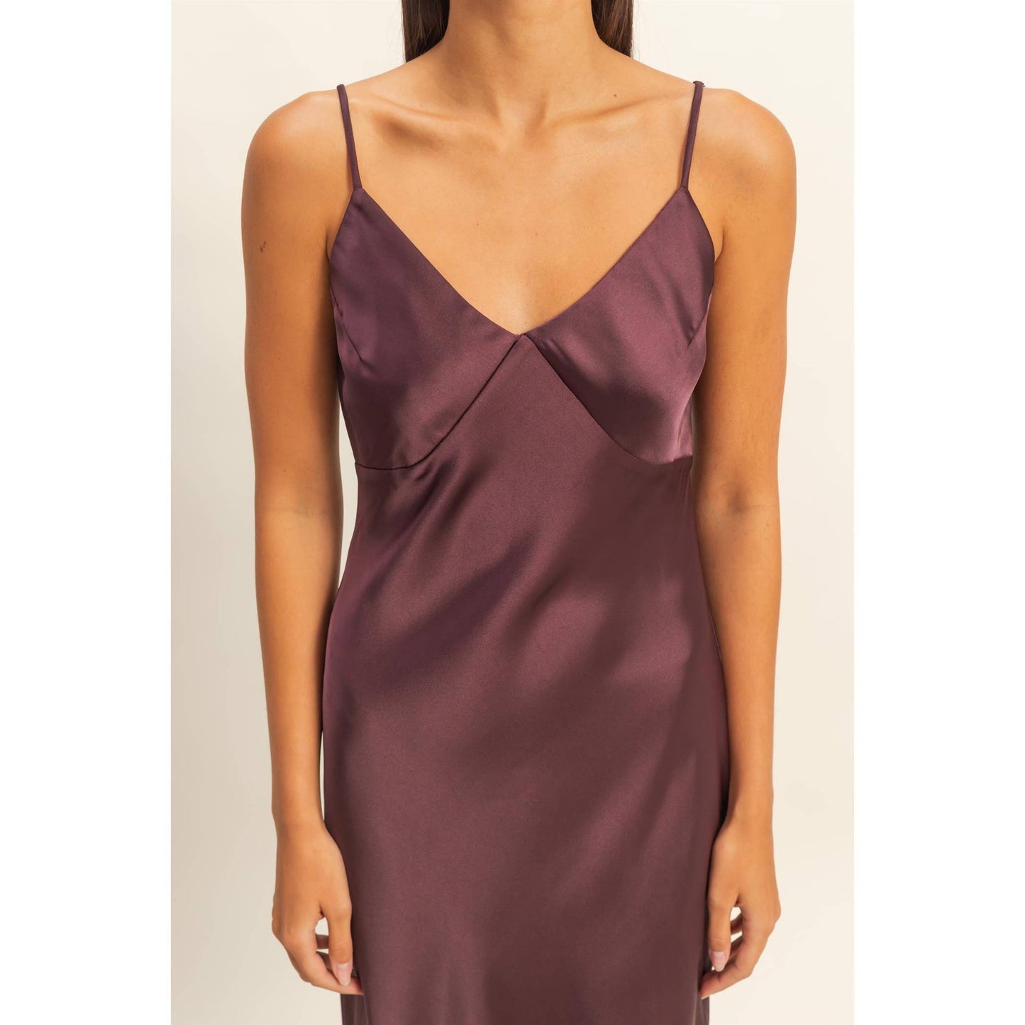 Princess Satin Midi Dress