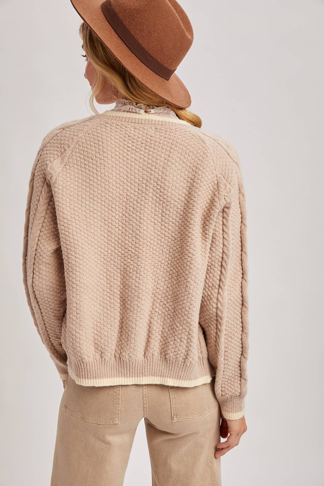 Aubrey Cable-Knit Cardigan