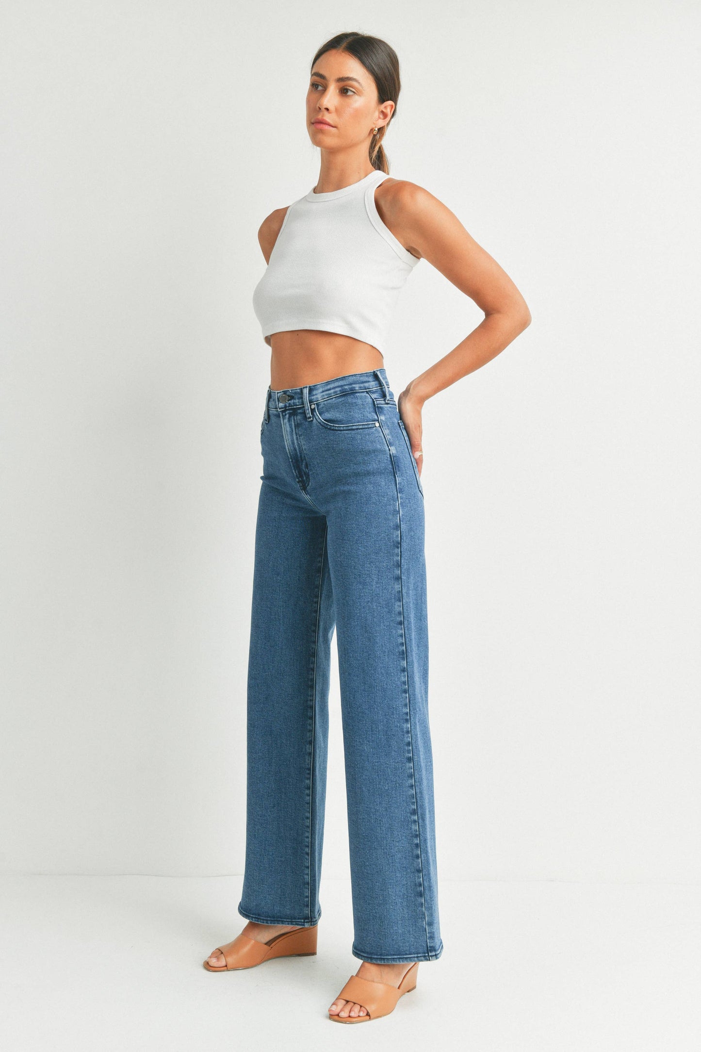 Medium Denim - Palazzo Jean