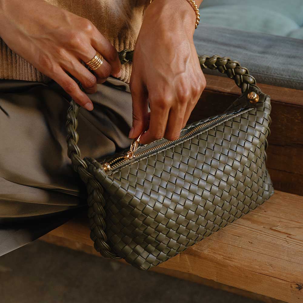 Alma Ivory Top Handle Bag