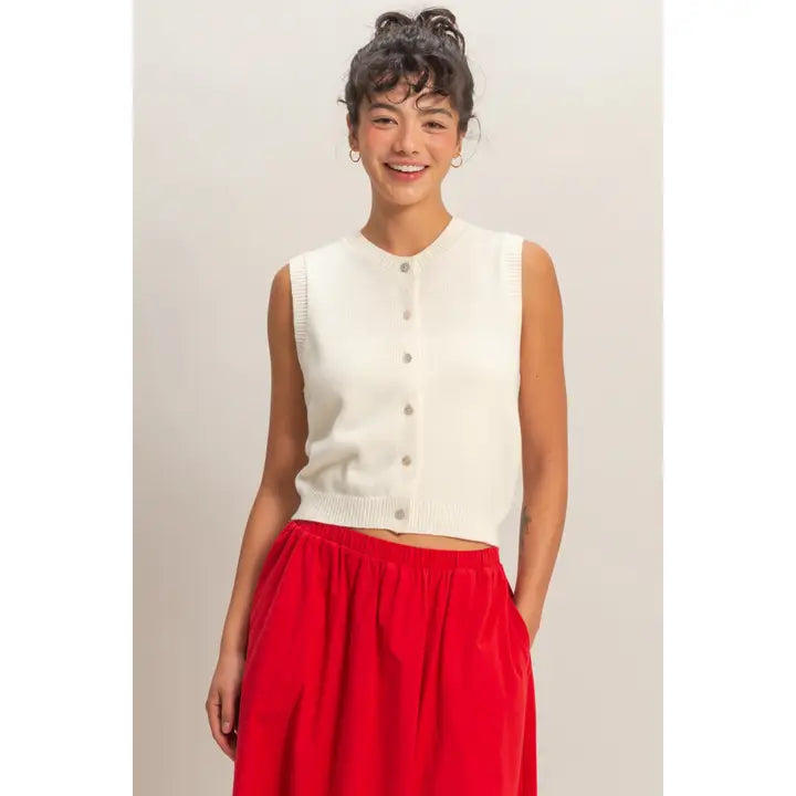 Gracie Sleeveless Cardigan