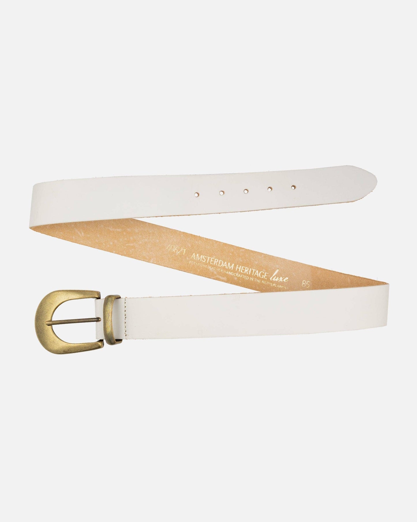Andrea | Gold Buckle Leather Belt Women