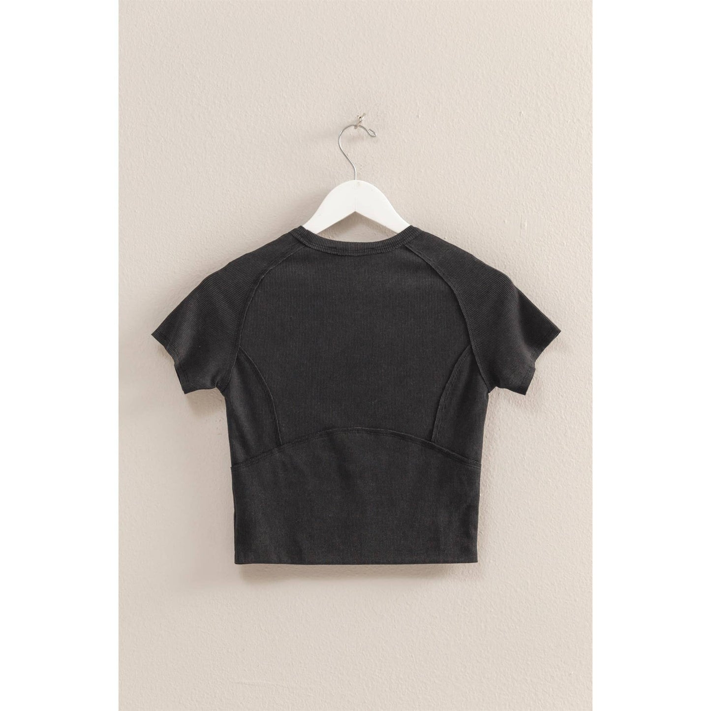 Isla Washed Rib Knit Top