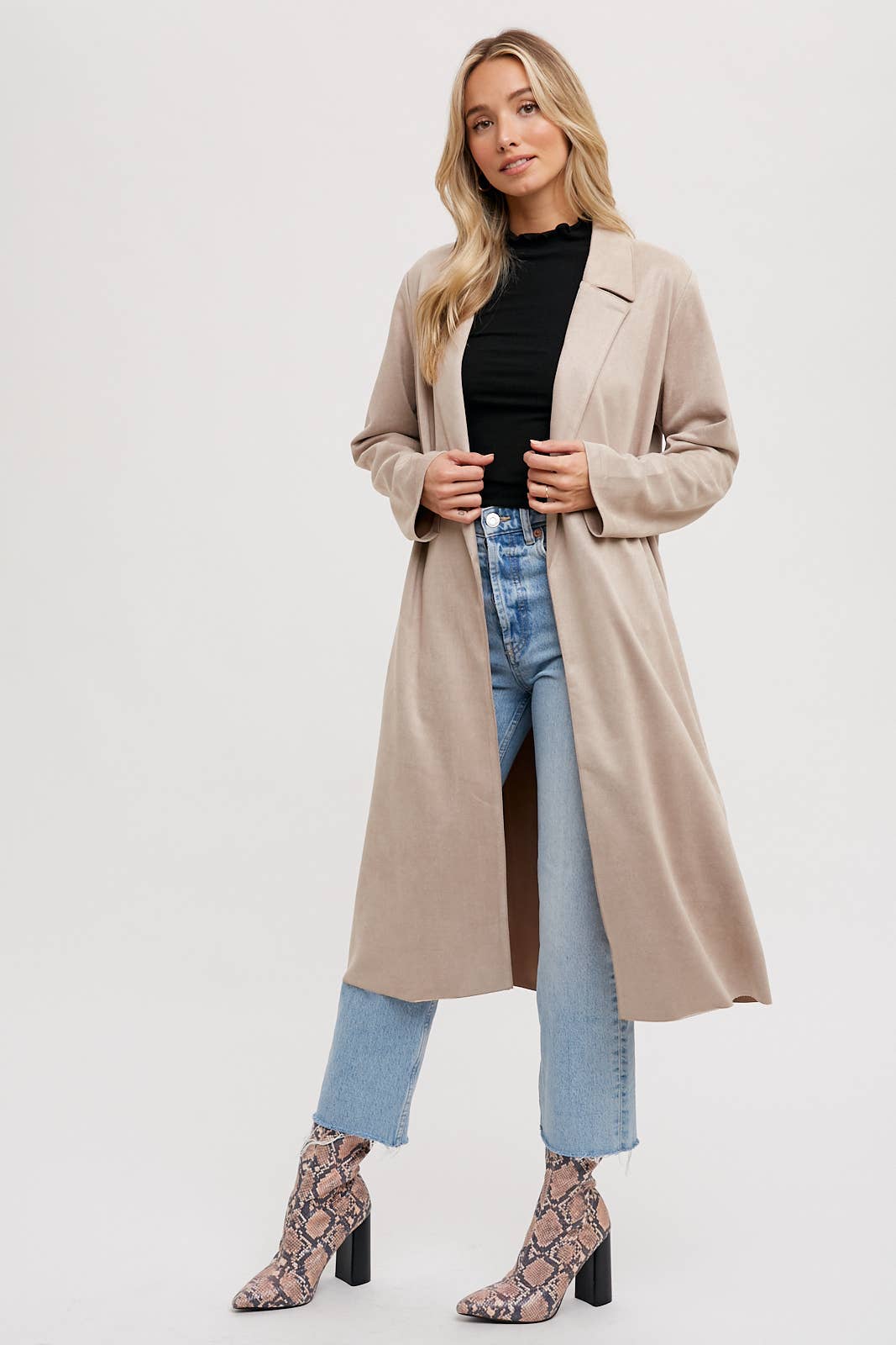 Brittney Faux Suede Coat