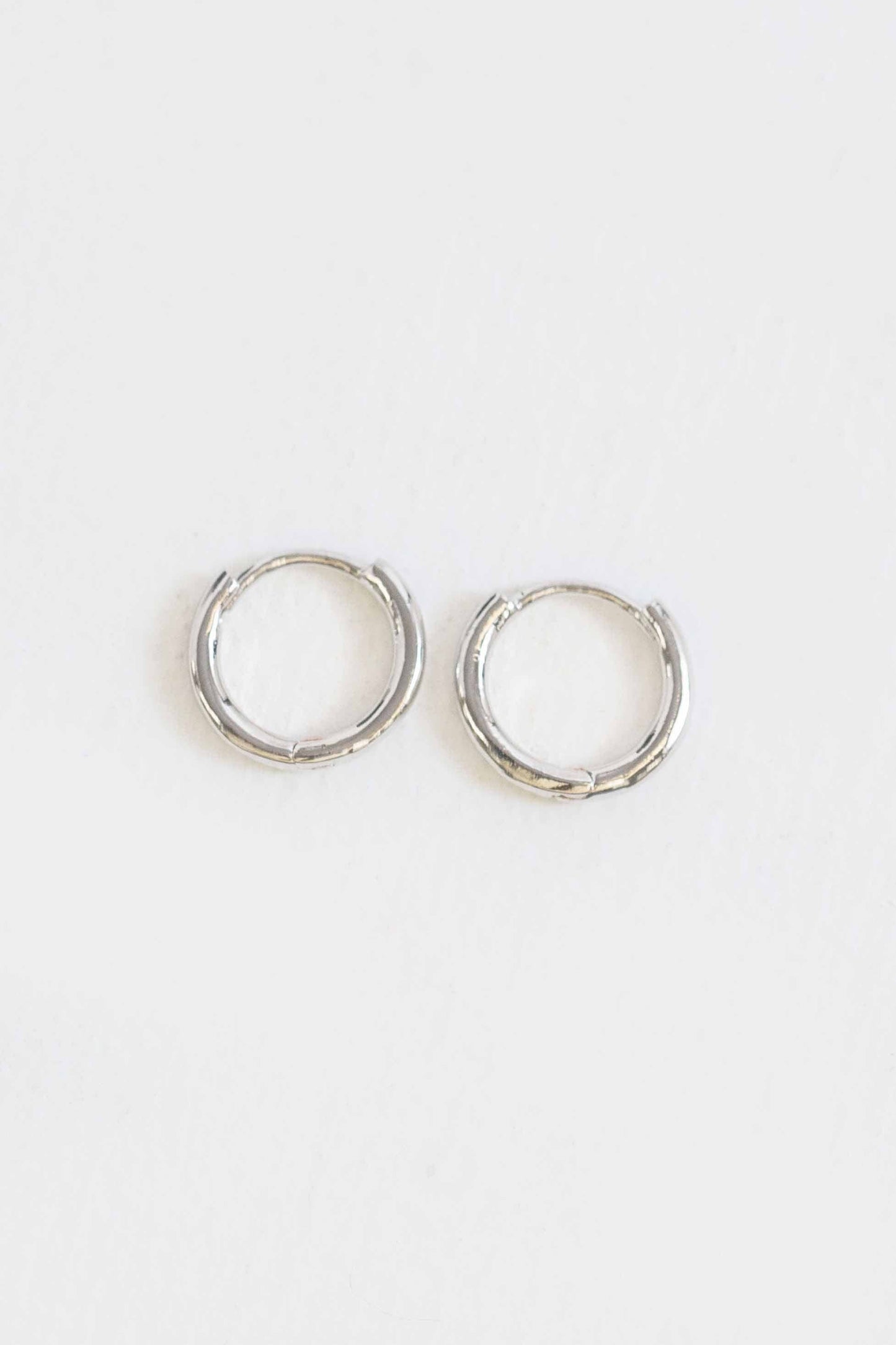 Ultra Mini Huggie Hoop Earrings | Silver