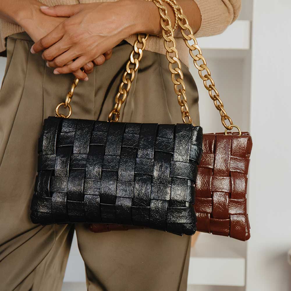 Mimie Champagne Metallic Bag