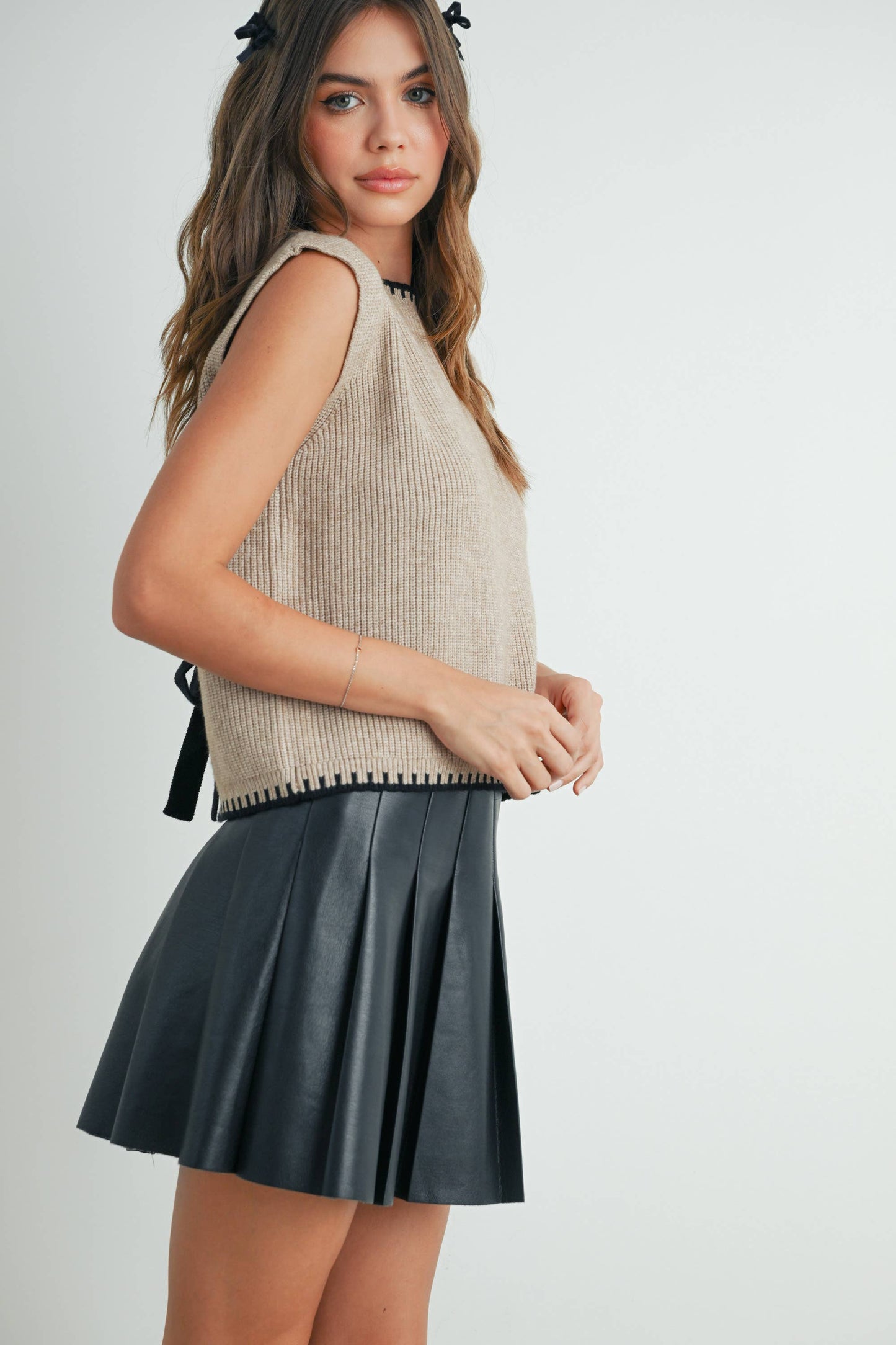 Addyson Ribbed Sweater Vest