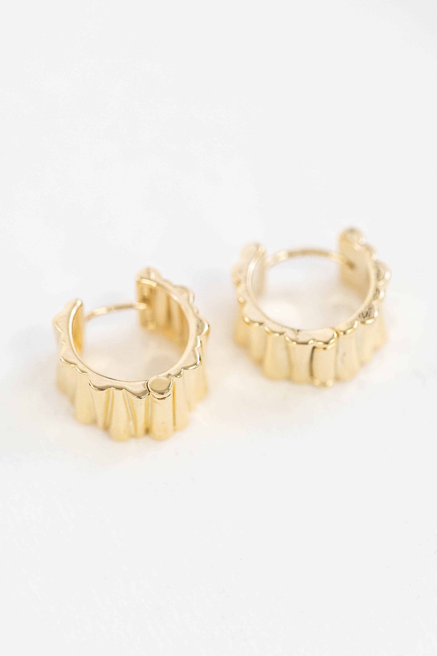 Ripple Hoop Earrings