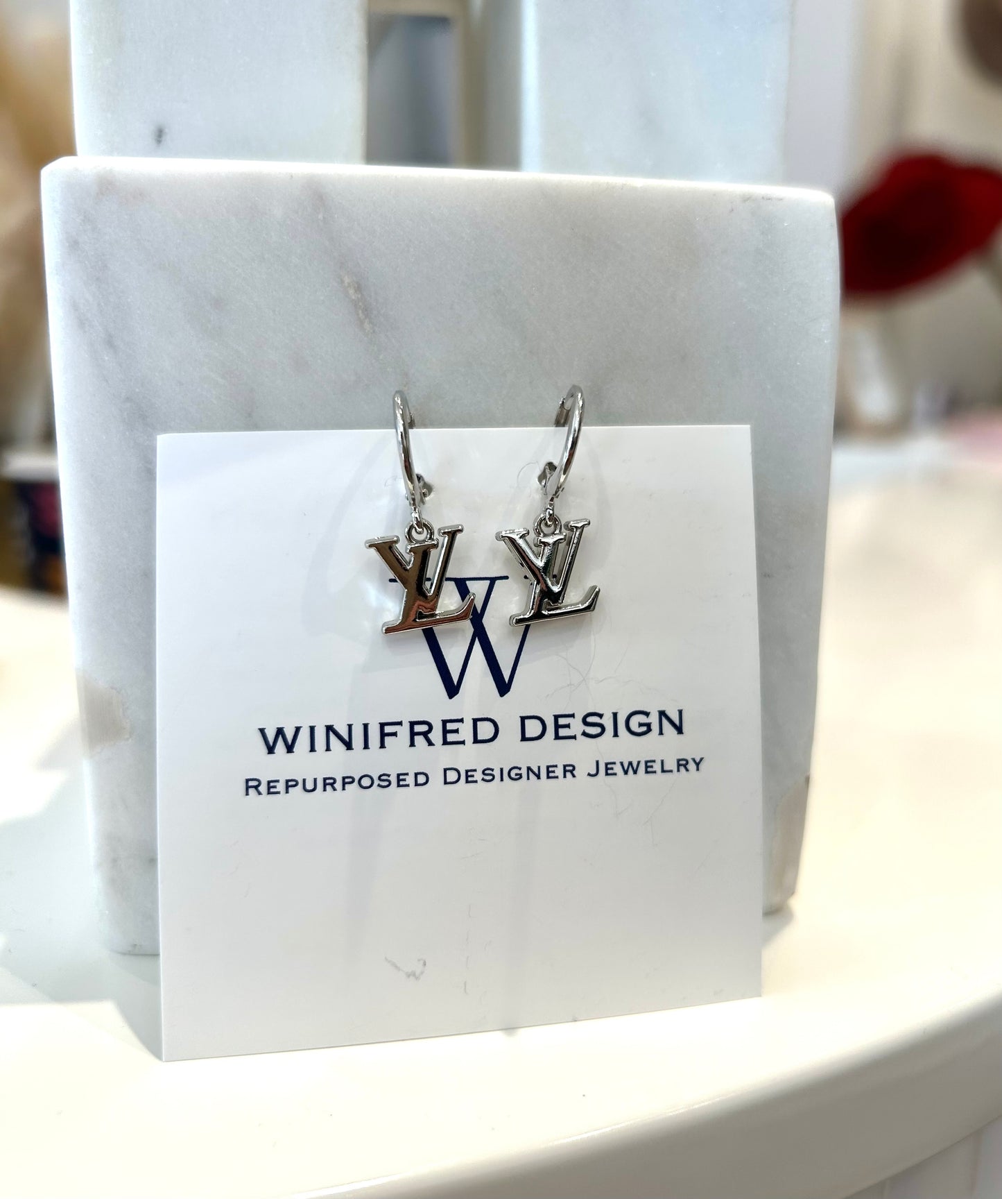 LV Logo Earrings