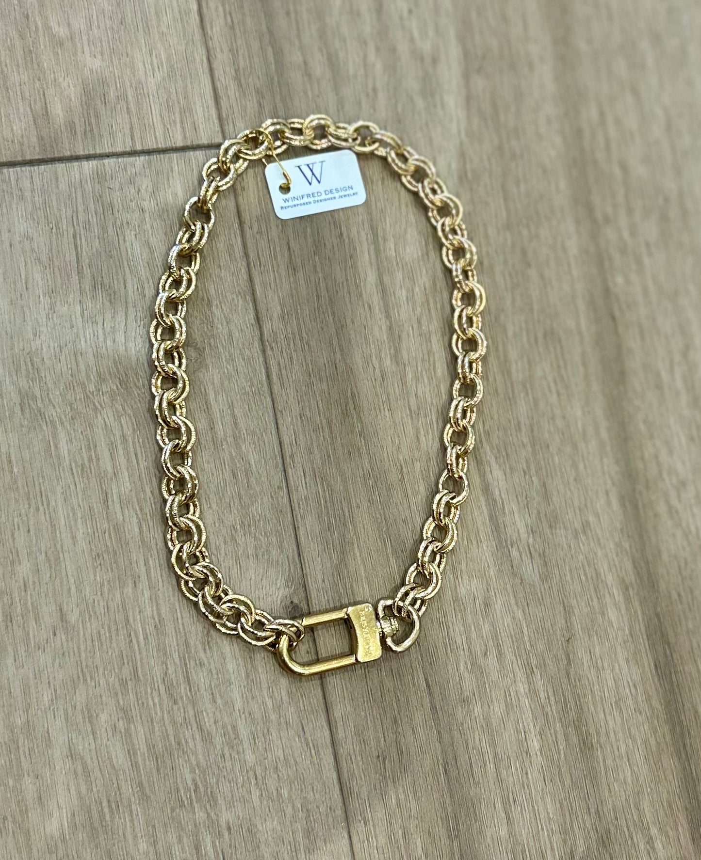 LV Gold Chunky Necklace