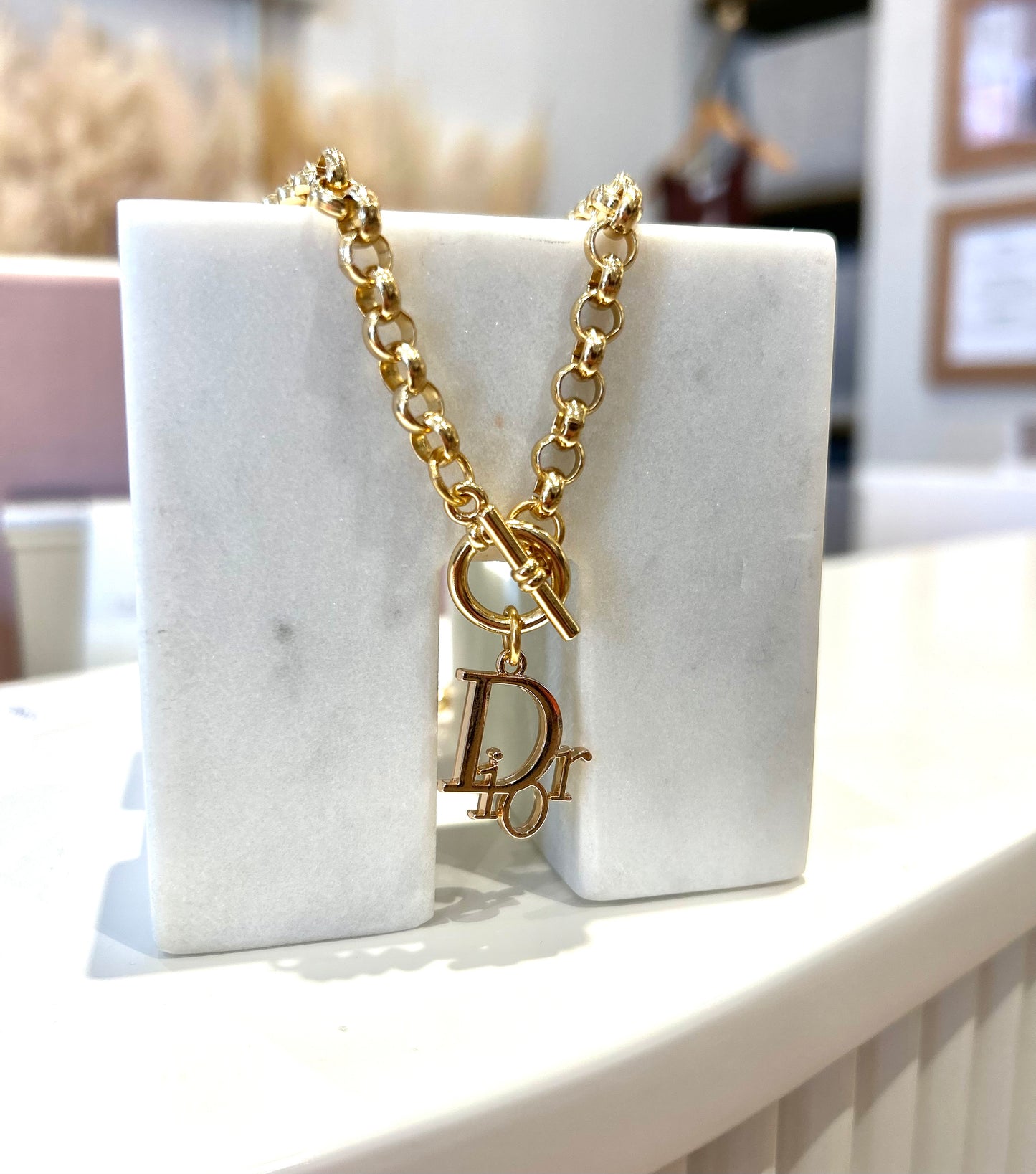 Dior Toggle-Front Necklace