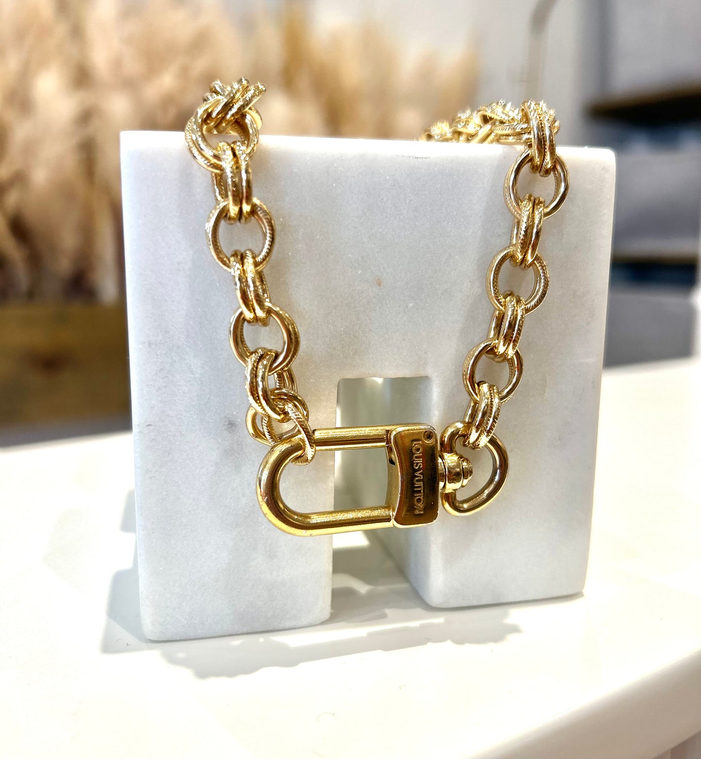 LV Gold Chunky Necklace