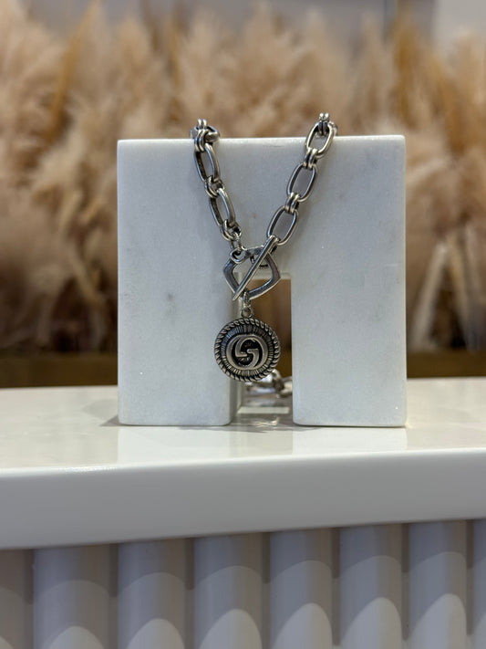 Silver Gucci Necklace
