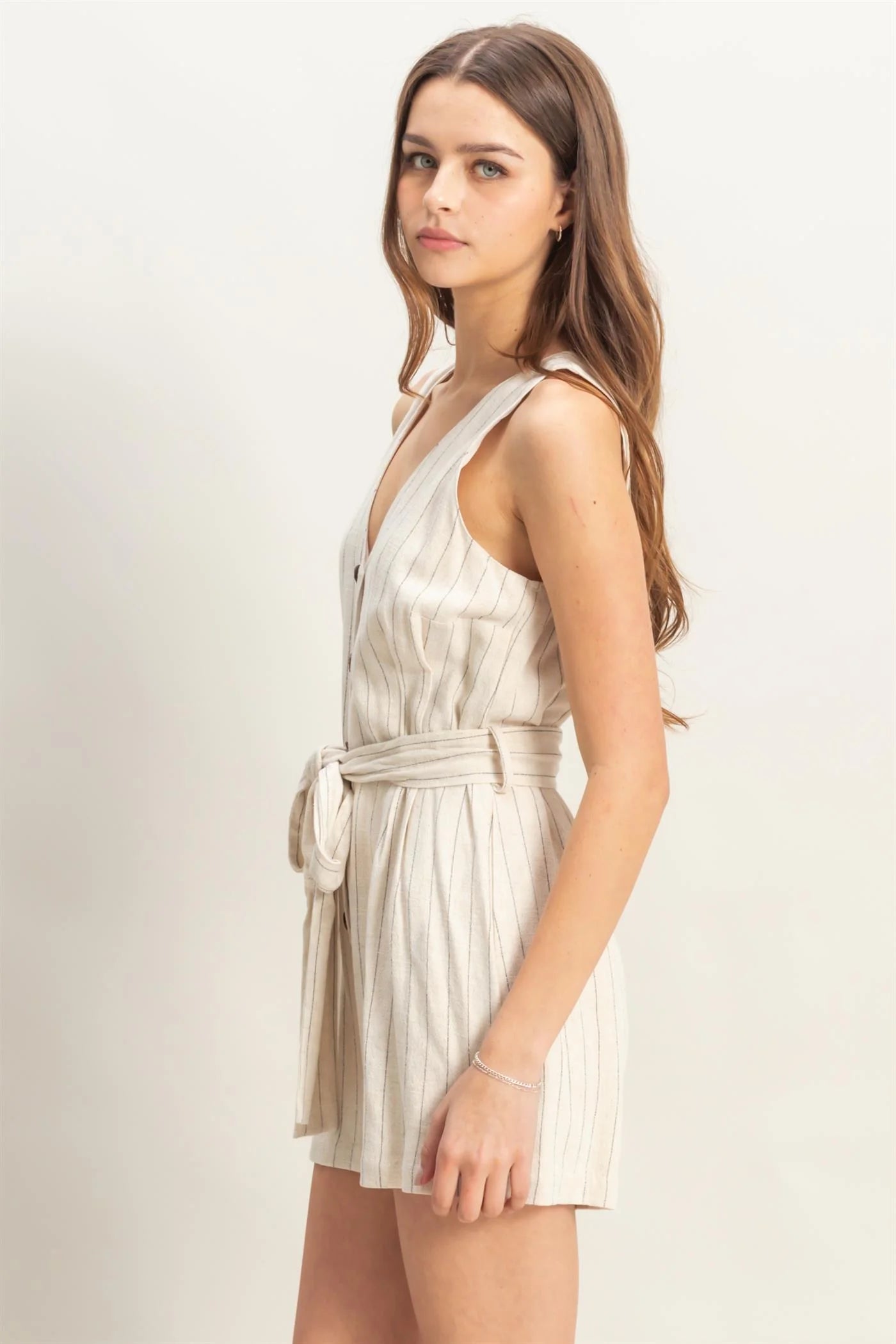 Bailee Striped Romper