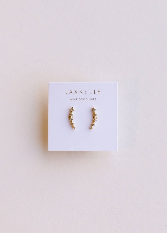 Crawler Earrings - Champagne
