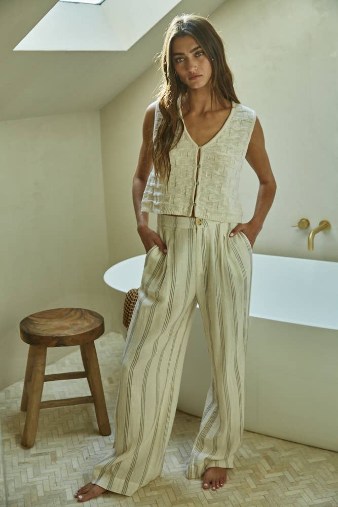 Alessia Button-down Sleeveless Vest