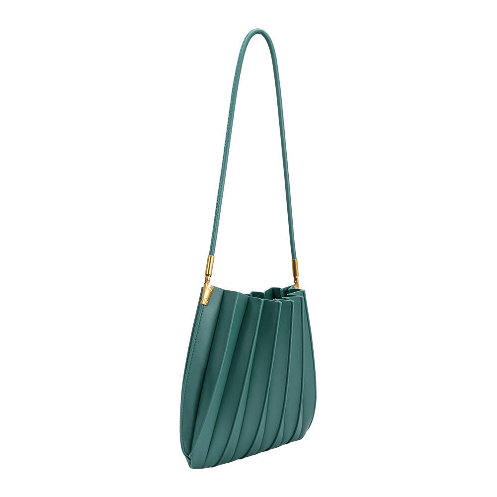 Carrie Peacock Pleated Shoulder Bag