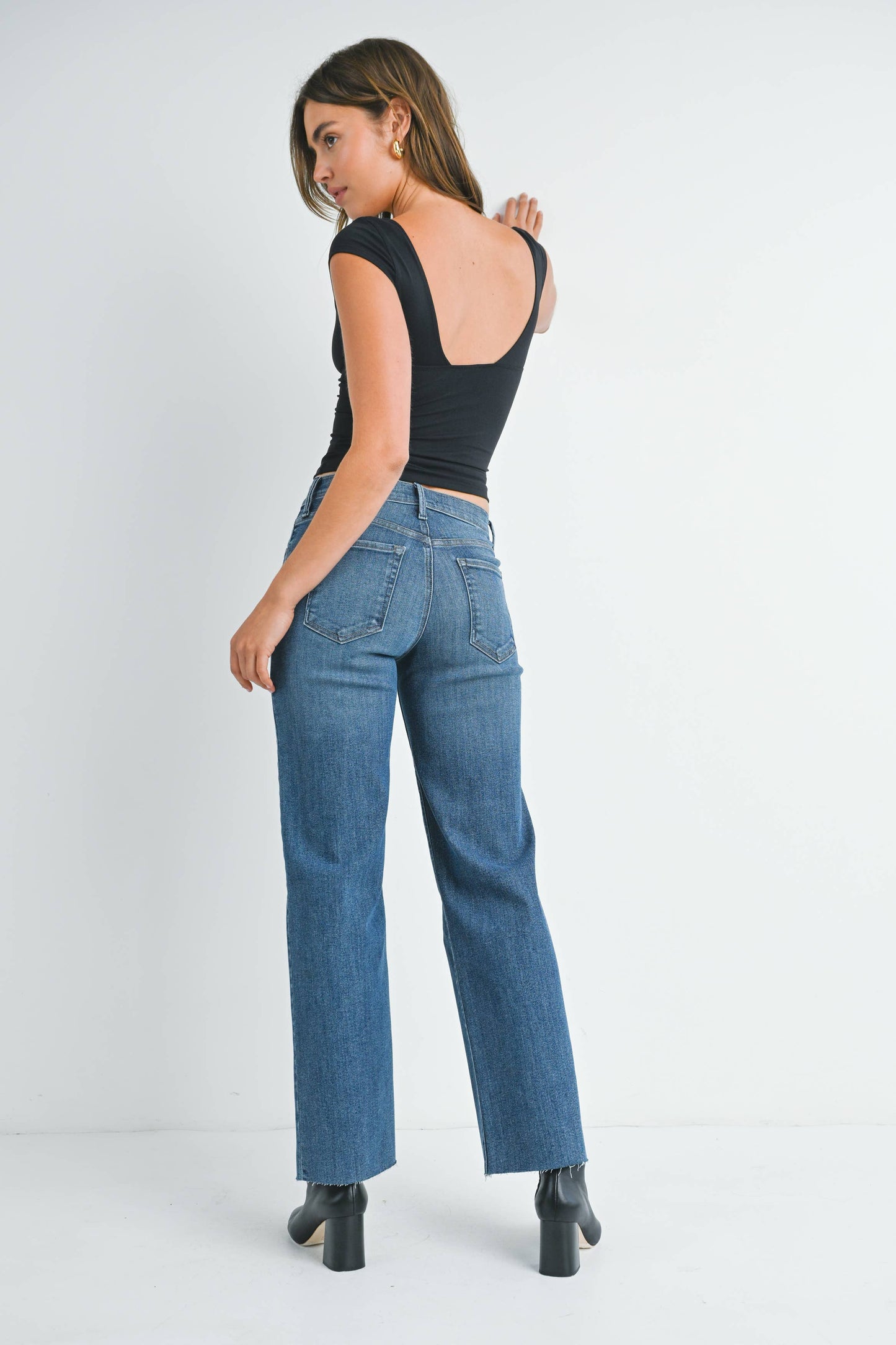 Pella Slim Palazzo Denim