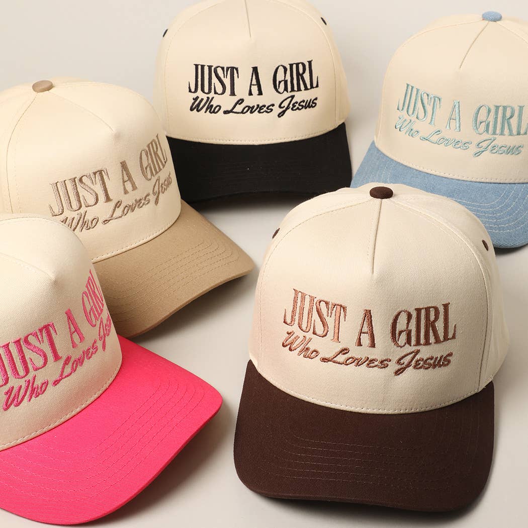 Just A Girl Who Loves Jesus Trucker Hat