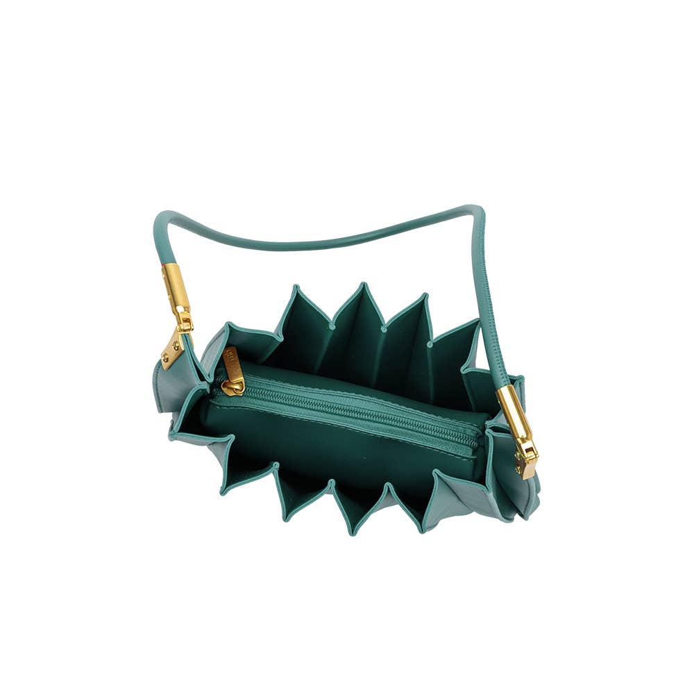 Carrie Peacock Pleated Shoulder Bag