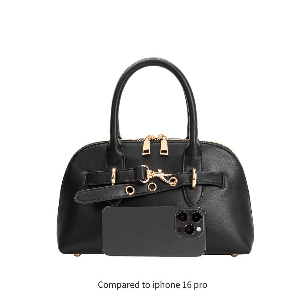 Rue Mocha Top Handle Bag