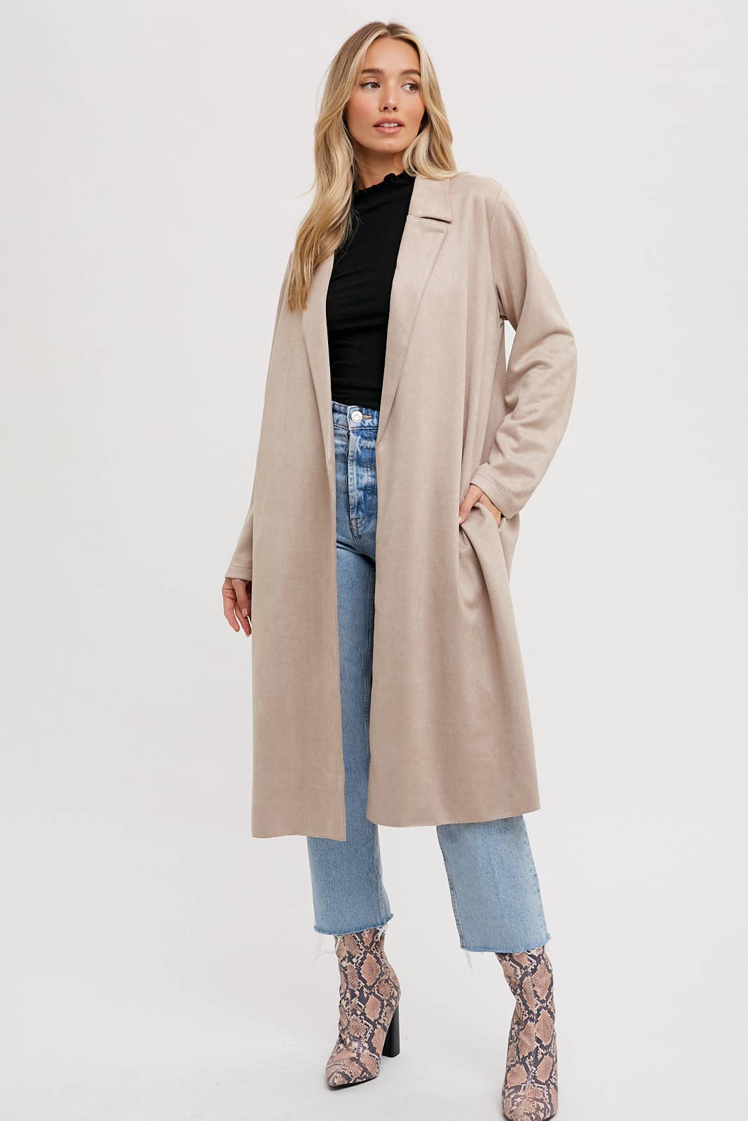 Brittney Faux Suede Coat