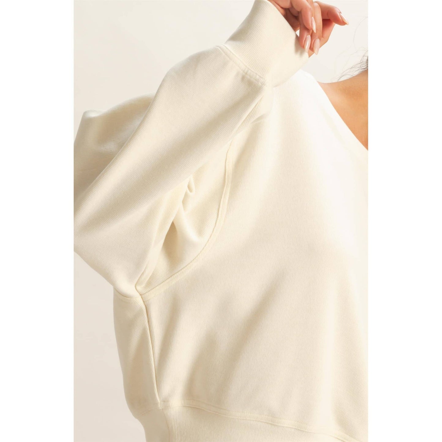 Madison Ribbed Relaxed Fit Sweatshirt