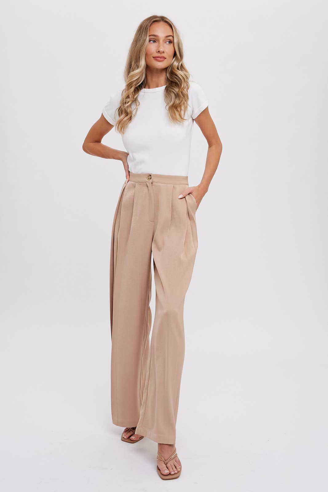 Evelyn Pintuck Pants